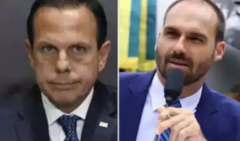 Doria provoca Eduardo Bolsonaro: ‘Bananinha, estou fazendo o que papai não fez’