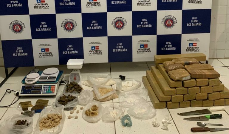 Homem é preso com mais de 50 kg de drogas em Porto Seguro