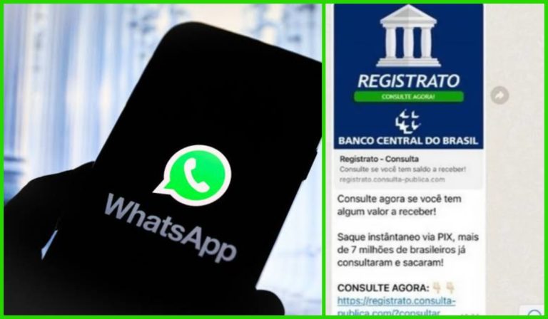 Criminosos usam consulta do Banco Central para realizar golpes no WhatsApp