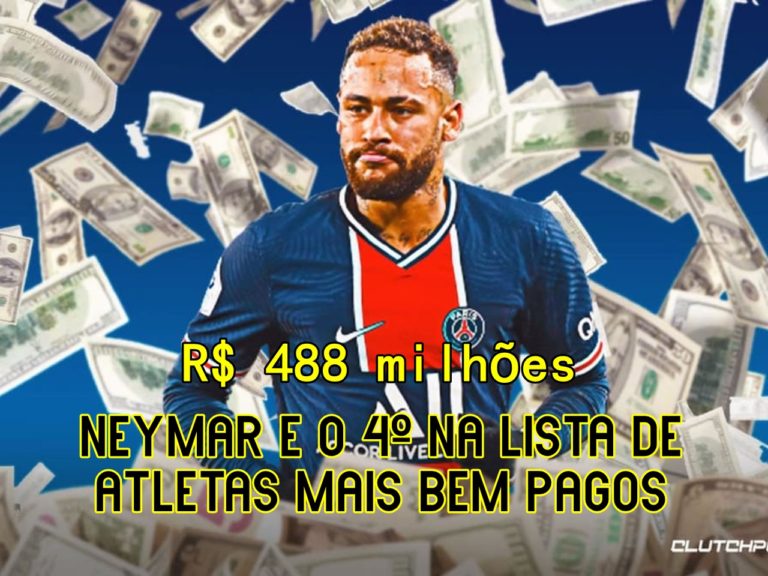 Neymar é o 4º na lista de atletas mais bem pagos